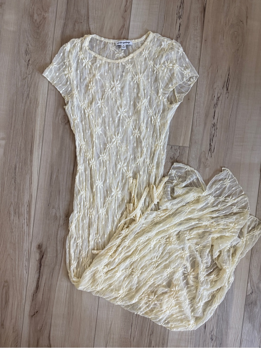 Cream lace dress